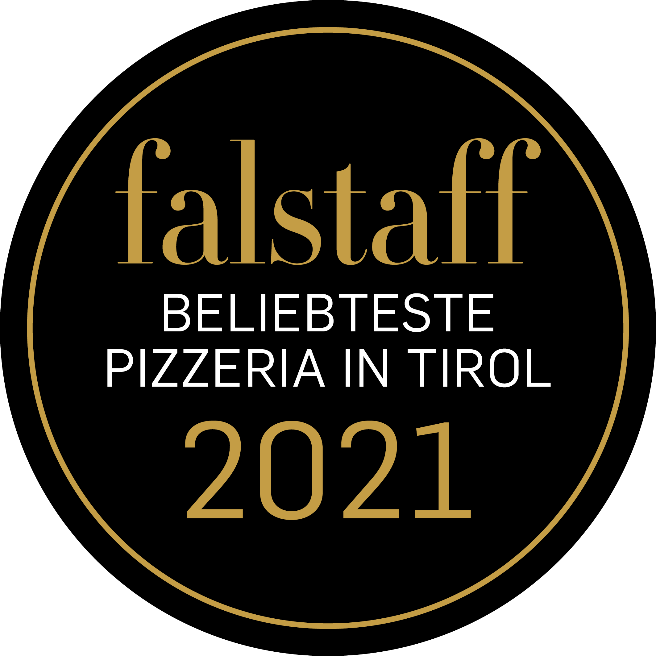 Falstaff Badge Beliebteste Pizzeria in Tirol